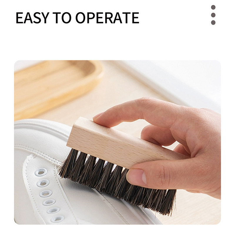 Punho de madeira sapato escova - Sneaker Care Cleaning Kit avaliação e preço